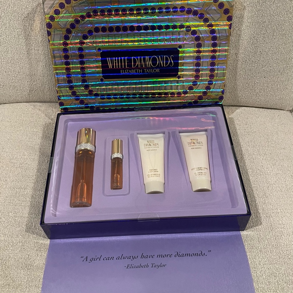 NWT White Diamonds Elizabeth Taylor 4pc Gift Set